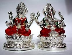 Manufacturers Exporters and Wholesale Suppliers of Silver Laxmi Ganesha New Delhi Delhi